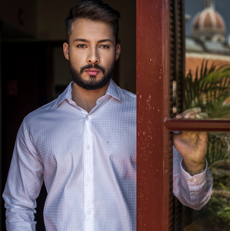 Camisa Social Azul Claro