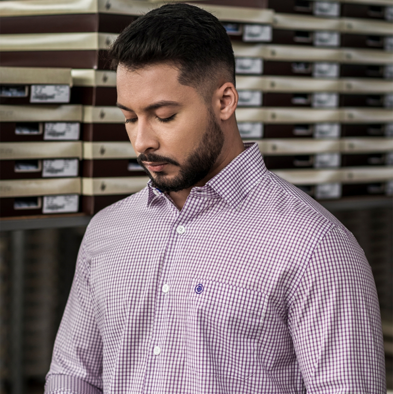 Fabricante de Camisa Xadrez Masculina Flanelada